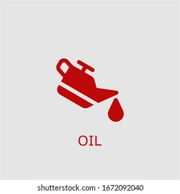 Professional vector oil icon. Oil symbol that can be used for any platform and purpose. High quality oil illustration.