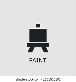 Professional vector paint icon. Paint symbol that can be used for any platform and purpose. High quality paint illustration.