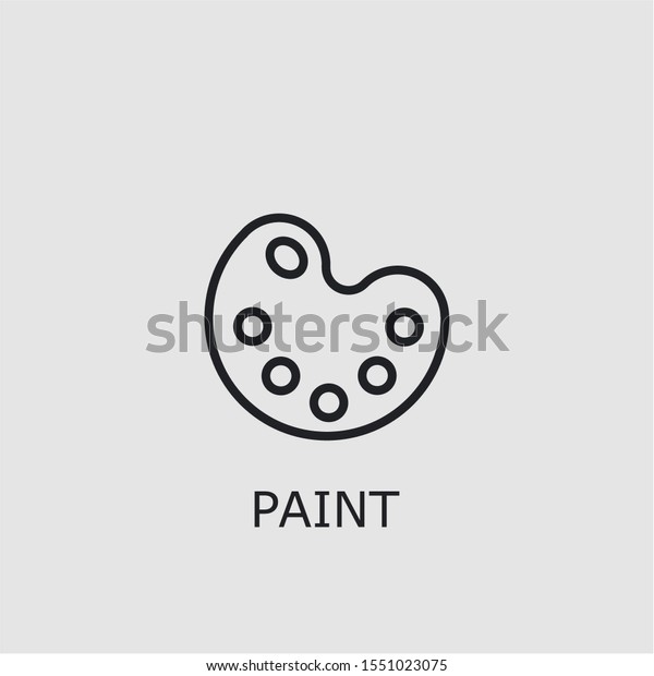 Professional vector paint icon. Paint\
symbol that can be used for any platform and purpose. High quality\
paint\
illustration.