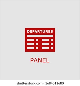 Professional vector panel icon. Panel symbol that can be used for any platform and purpose. High quality panel illustration.