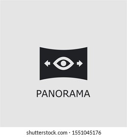 Professional vector panorama icon. Panorama symbol that can be used for any platform and purpose. High quality panorama illustration.