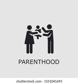 Professional vector parenthood icon. Parenthood symbol that can be used for any platform and purpose. High quality parenthood illustration.