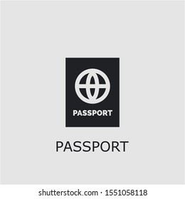Professional vector passport icon. Passport symbol that can be used for any platform and purpose. High quality passport illustration.