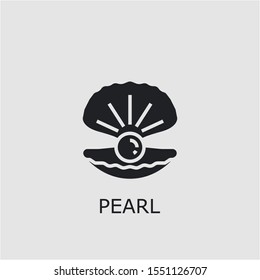 Professional vector pearl icon. Pearl symbol that can be used for any platform and purpose. High quality pearl illustration.