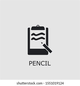 Professional vector pencil icon. Pencil symbol that can be used for any platform and purpose. High quality pencil illustration.