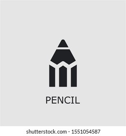 Professional vector pencil icon. Pencil symbol that can be used for any platform and purpose. High quality pencil illustration.