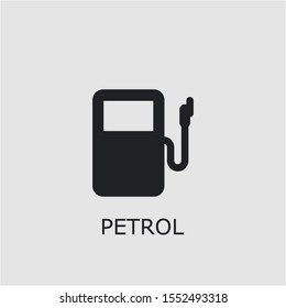 Professional vector petrol icon. Petrol symbol that can be used for any platform and purpose. High quality petrol illustration.