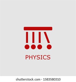 Professional vector physics icon. Physics symbol that can be used for any platform and purpose. High quality physics illustration.