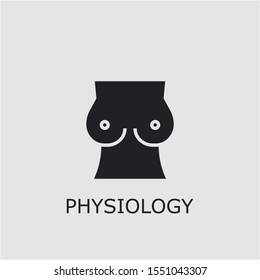 Professional vector physiology icon. Physiology symbol that can be used for any platform and purpose. High quality physiology illustration.