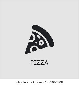 Professional vector pizza icon. Pizza symbol that can be used for any platform and purpose. High quality pizza illustration.