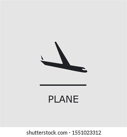 Professional vector plane icon. Plane symbol that can be used for any platform and purpose. High quality plane illustration.