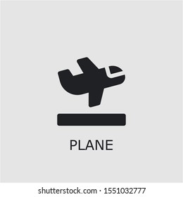 Professional vector plane icon. Plane symbol that can be used for any platform and purpose. High quality plane illustration.