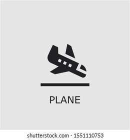Professional vector plane icon. Plane symbol that can be used for any platform and purpose. High quality plane illustration.
