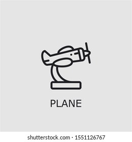 Professional vector plane icon. Plane symbol that can be used for any platform and purpose. High quality plane illustration.