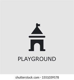 Professional vector playground icon. Playground symbol that can be used for any platform and purpose. High quality playground illustration.