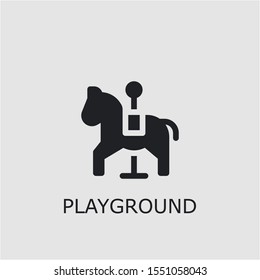 Professional vector playground icon. Playground symbol that can be used for any platform and purpose. High quality playground illustration.