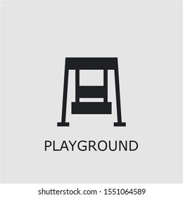 Professional vector playground icon. Playground symbol that can be used for any platform and purpose. High quality playground illustration.