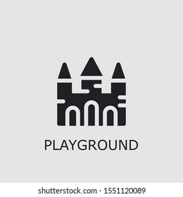 Professional vector playground icon. Playground symbol that can be used for any platform and purpose. High quality playground illustration.