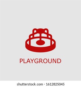 Professional vector playground icon. Playground symbol that can be used for any platform and purpose. High quality playground illustration.