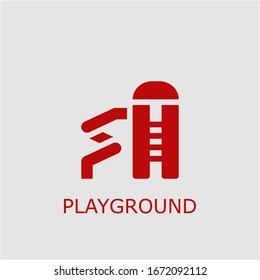 Professional vector playground icon. Playground symbol that can be used for any platform and purpose. High quality playground illustration.