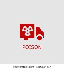 Professional vector poison icon. Poison symbol that can be used for any platform and purpose. High quality poison illustration.