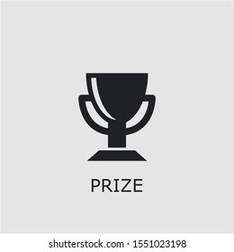 Professional vector prize icon. Prize symbol that can be used for any platform and purpose. High quality prize illustration.