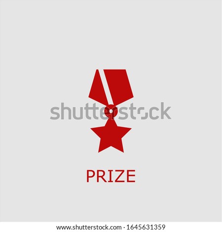 Professional vector prize icon. Prize symbol that can be used for any platform and purpose. High quality prize illustration.