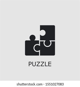 Professional vector puzzle icon. Puzzle symbol that can be used for any platform and purpose. High quality puzzle illustration.