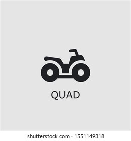 Professional vector quad icon. Quad symbol that can be used for any platform and purpose. High quality quad illustration.