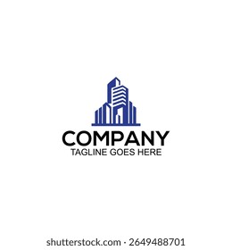 Professional vector real estate logo template featuring a house, tree, and green hill. Ideal for property businesses, realtor agencies, construction companies, architecture firms, and eco-friendly hou