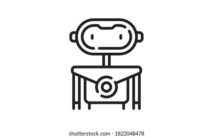 Professional vector robot icon. Robot symbol that can be used for any platform and purpose. High quality robot illustration.