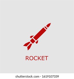 Professional vector rocket icon. Rocket symbol that can be used for any platform and purpose. High quality rocket illustration.