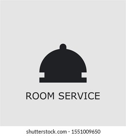Professional vector room service icon. Room service symbol that can be used for any platform and purpose. High quality room service illustration.