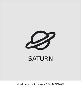 Professional vector saturn icon. Saturn symbol that can be used for any platform and purpose. High quality saturn illustration.
