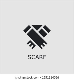 Professional vector scarf icon. Scarf symbol that can be used for any platform and purpose. High quality scarf illustration.