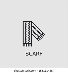 Professional vector scarf icon. Scarf symbol that can be used for any platform and purpose. High quality scarf illustration.