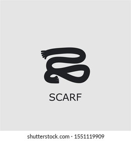 Professional vector scarf icon. Scarf symbol that can be used for any platform and purpose. High quality scarf illustration.