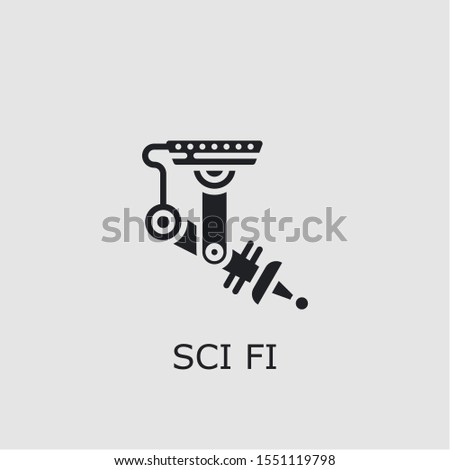 Professional vector sci fi icon. Sci fi symbol that can be used for any platform and purpose. High quality sci fi illustration.