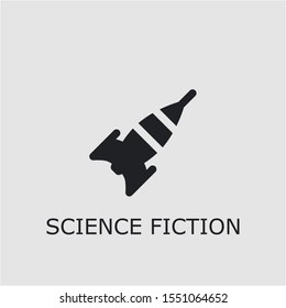 Professional vector science fiction icon. Science fiction symbol that can be used for any platform and purpose. High quality science fiction illustration.