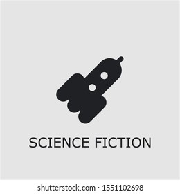 Professional vector science fiction icon. Science fiction symbol that can be used for any platform and purpose. High quality science fiction illustration.