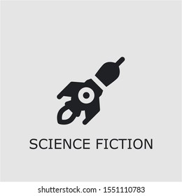 Professional vector science fiction icon. Science fiction symbol that can be used for any platform and purpose. High quality science fiction illustration.