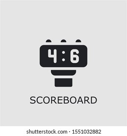 Professional vector scoreboard icon. Scoreboard symbol that can be used for any platform and purpose. High quality scoreboard illustration.