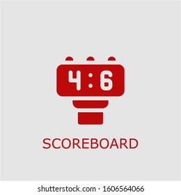 Professional vector scoreboard icon. Scoreboard symbol that can be used for any platform and purpose. High quality scoreboard illustration.