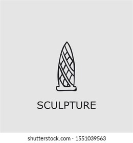 Professional vector sculpture icon. Sculpture symbol that can be used for any platform and purpose. High quality sculpture illustration.