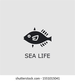 Professional vector sea life icon. Sea life symbol that can be used for any platform and purpose. High quality sea life illustration.