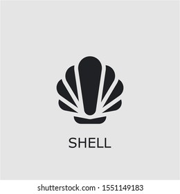 Professional vector shell icon. Shell symbol that can be used for any platform and purpose. High quality shell illustration.