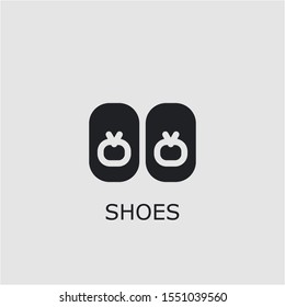 Professional vector shoes icon. Shoes symbol that can be used for any platform and purpose. High quality shoes illustration.