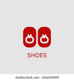 Professional vector shoes icon. Shoes symbol that can be used for any platform and purpose. High quality shoes illustration.