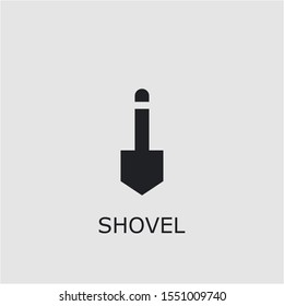 Professional vector shovel icon. Shovel symbol that can be used for any platform and purpose. High quality shovel illustration.