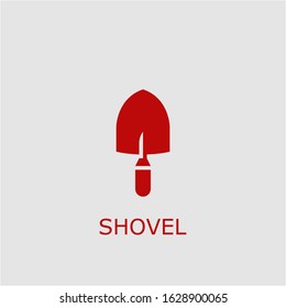 Professional vector shovel icon. Shovel symbol that can be used for any platform and purpose. High quality shovel illustration.